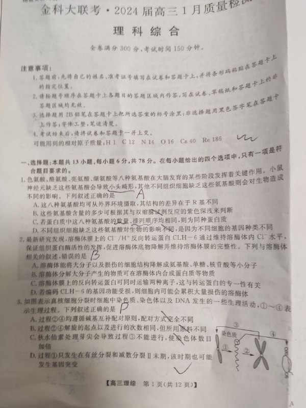 《2024高考试卷》2024高考试卷紧扣时代脉搏，融合核心素养考查，在创新题型中展现思维深度