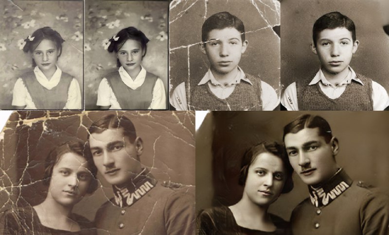 《PS老照片修复学习教程》本教程从基础到进阶，系统讲解破损老照片的修复技巧