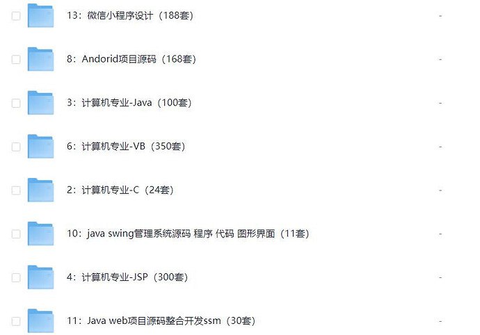 《大学计算机专业源码毕设项目代码资料大合集37GB 》简介：涵盖人工智能、大数据分析、Web开发、移动应用等热门方向的项目资源包，包含完整源码、开发文档及部署教程，适合计算机专业学生进行毕业设计参考与实战技术学习