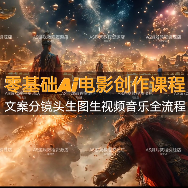 《AI文案创作与AI视频制作实战课》课程手把手教你用AI生成爆款文案和视频，从选题到成片全流程实战，零基础也能快速上手，助你抓住AI内容创作红利，提升个人与企业营销效率