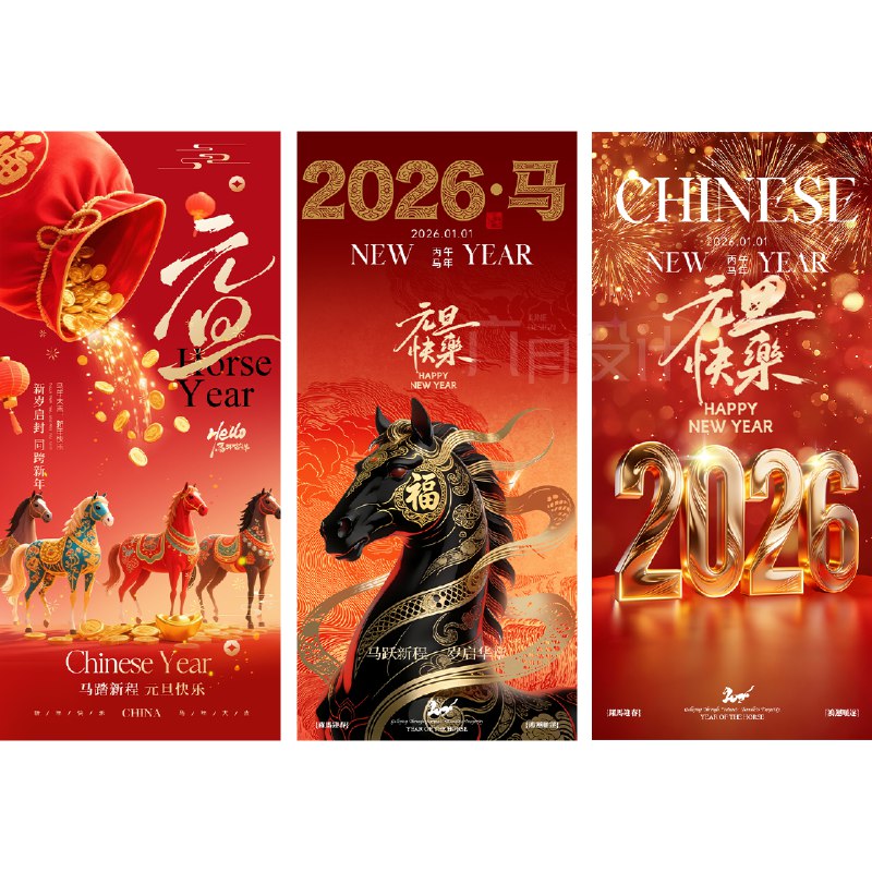 《马年新年元旦宣传文件》马年元旦，万象更新