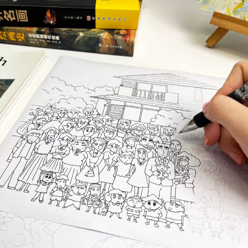 《线描人物手绘课程》本课程从基础笔法到完整创作逐步深入，结合人物结构与动态解析，带你掌握线条的轻重、虚实与节奏