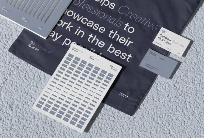 名称：《PS 高级户外场景名片画册传单广告牌手提袋灯箱样机海报品牌设计展示智能贴图 25 套 Outdoor Branding Mockups》|简介：《PS 高级户外场景名片画册传单广告牌手提袋灯箱样机海报品牌设计展示智能贴图 25 套 Outdoor Branding Mockups》是一套为平面设计师提供的实用设计资源