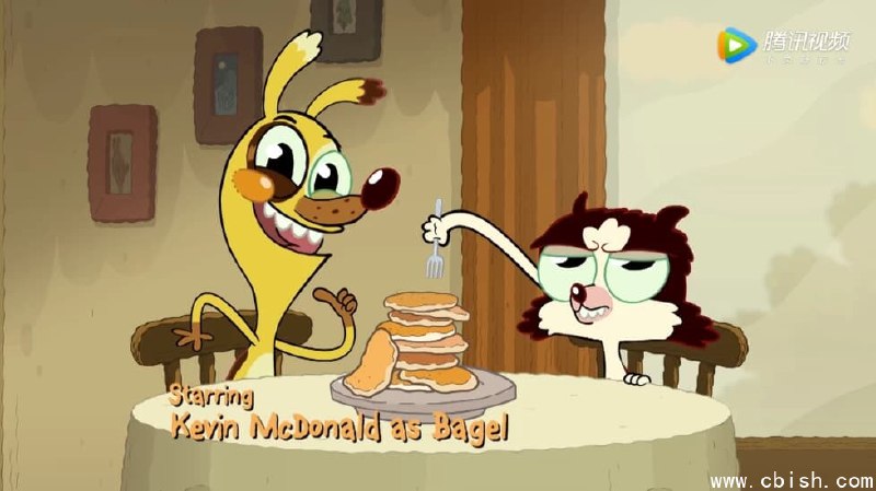 《BBC少儿英语启蒙动画百吉尔与贝基TheBagel&BeckyShow》这部动画通过百吉尔与贝基的趣味冒险，巧妙融入日常英语对话与基础词汇，节奏轻快、画面生动