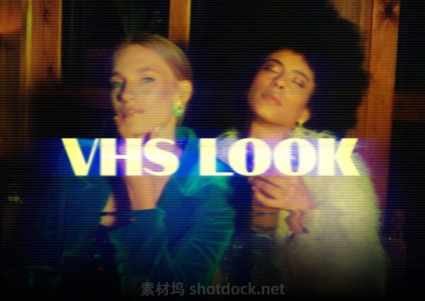 《AEPR模板复古老录像带背景文字标题动画VHS Retro Pack 》这款VHS复古包以AEPR模板呈现，完美复刻老式录像带的怀旧质感