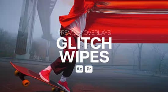 《AEPR模板故障毛刺方向擦除视觉特效 》该模板通过故障毛刺与方向擦除的创意组合，带来极具冲击力的视觉体验