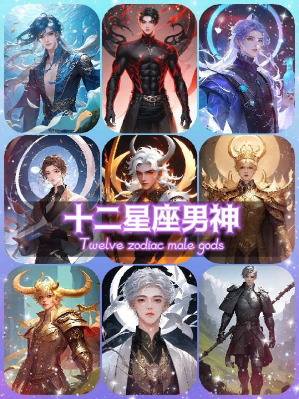 《十二星座之插画手绘课程》本课程带你探索星座与艺术的奇妙结合，从基础线条到完整创作，手把手教你绘制专属星座插画