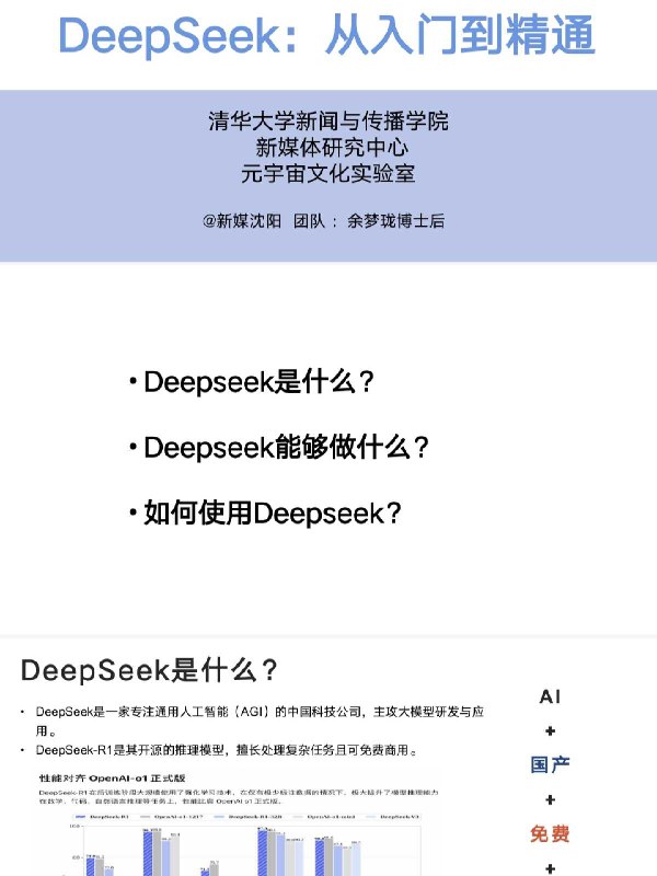 《 DeepSeek从入门到精通全攻略  清华重磅100+页资料 带你解锁DeepSeek精通密码[pdf]》简介：本书提供了关于 DeepSeek从入门到精通全攻略  清华重磅100+页资料 带你解锁DeepSeek精通密码[pdf]的深度解析，涵盖其发展背景、核心概念以及实际应用