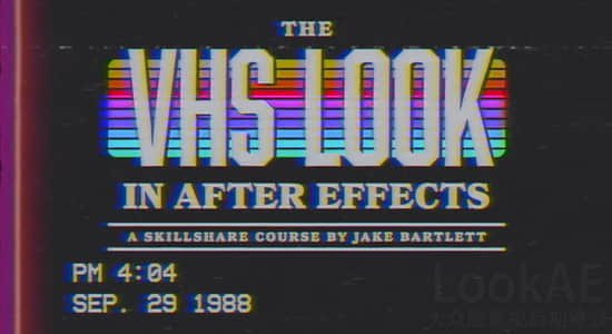 《AePe模板视频素材复古老录像带VHS视觉特效元素动画 》这款模板带来逼真复古VHS特效，包含磁带噪点、抖动失真和复古色彩，轻松为视频增添怀旧电影感