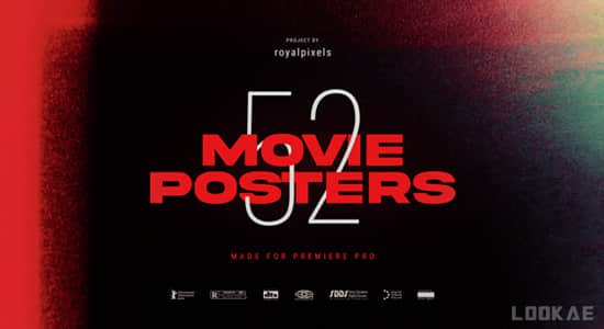 《AEPRFCPXPS模板插件-15组电影文字标题排版视觉设计CinematicTitlesV2》15组电影级文字标题特效，包含动态与静态两种格式，适配多种剪辑场景