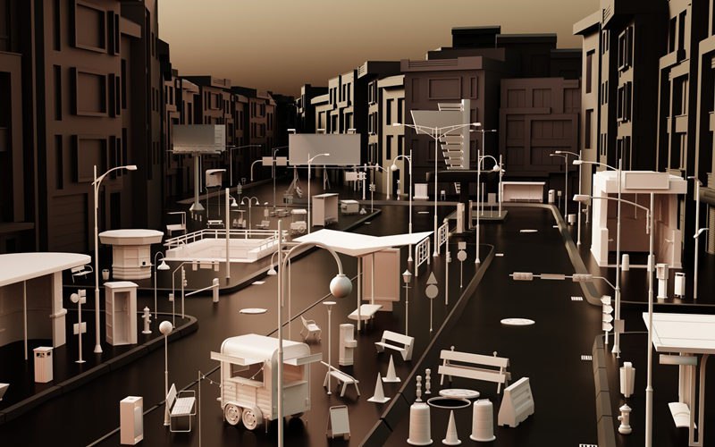 《100款街道广告牌信号灯3D模型 》精选100款街道广告牌与信号灯3D模型，风格多样细节丰富，适配多种场景，提升项目真实感与视觉冲击力