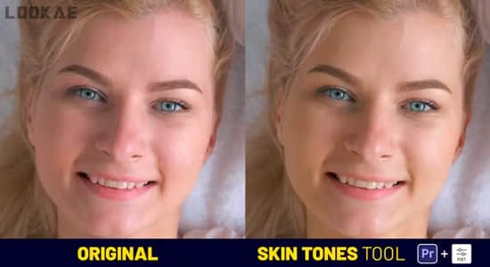 《PR预设-123种人像皮肤修正美容工具SkinTonesTool》一键美化人像肤色，123款预设满足多样需求，专业级修饰效果让皮肤自然透亮，提升作品质感
